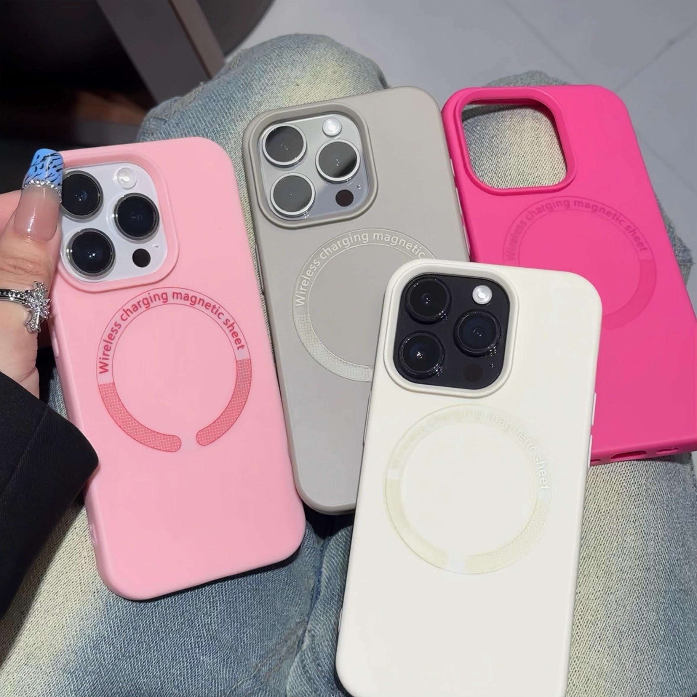 原色肤感磁吸适用苹果16promax手机壳iphone14pro新款13高颜值12简约11保护套15promax全包防摔15plus时尚套 - 图0