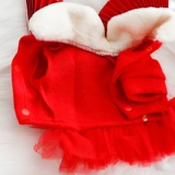 Собачья одежда весна и осенняя кошка Принцесса Национальная ветроэнергетическая утка Новая годом красная юбка маленькая inu di pet 3938