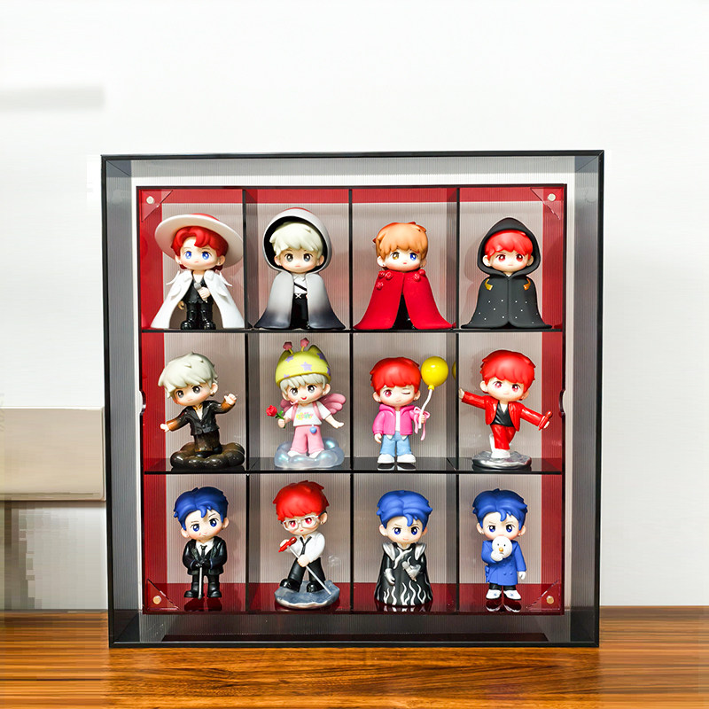 檀健次防尘盲盒收纳展示架泡泡玛特展示盒手办展示盒盲盒展示柜,淘宝优惠券,粉丝福利购,淘宝优惠卷