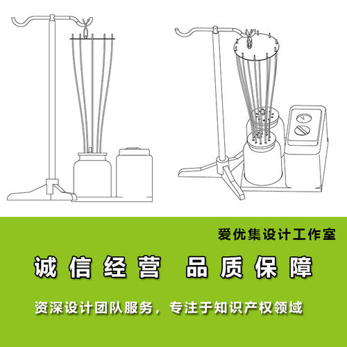 医疗实用新型发明专利图代画专利画图外观制图立体图专利图线条图 - 图2