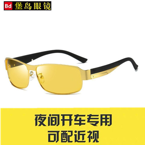夜视镜开车专用驾驶偏光防远光灯司机镜日夜两用配度数近视镜变色 - 图1