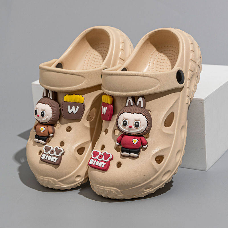 新款拉布布儿童洞洞鞋男童拖鞋小孩夏季软底踩屎感防滑女孩凉鞋女,淘宝优惠券,粉丝福利购,淘宝优惠卷