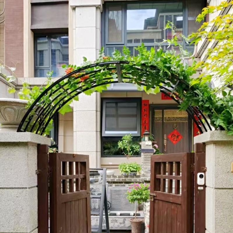 铁艺拱门花架门垛顶部别墅拱门架子铁艺庭院门柱拱形花架定做门头,淘宝优惠券,粉丝福利购,淘宝优惠卷