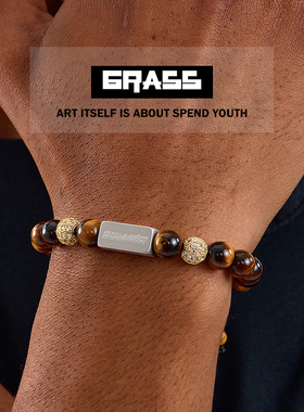 原创设计复古虎眼石手串7A级男女情侣礼物小众克罗手链手串百搭