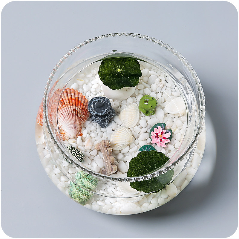 绿萝水培花盆透明玻璃花瓶花边大号水养植物器皿碗莲盆鱼缸乌龟缸,淘宝优惠券,粉丝福利购,淘宝优惠卷