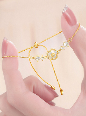 贝母花朵手链轻奢小众精致设计高级感2025新款复古法式温柔女款潮