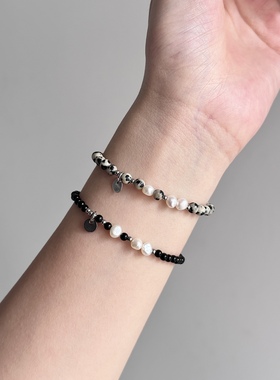 不规则手链玛瑙天然石小众复古女