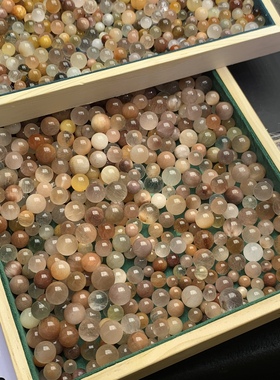 天然兔毛水晶直播选货定制粉蓝