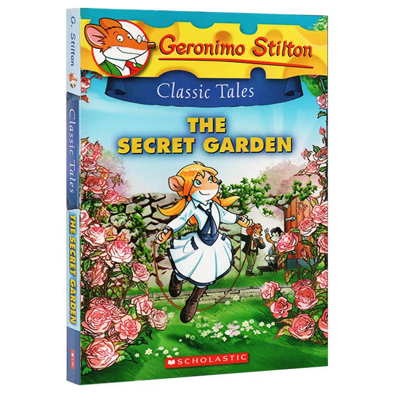 老鼠记者英文原版 Geronimo Stilton Classic 10册经典小说 全彩版英文原版 儿童课外读物桥梁章节书海底两万里 地心游记 金银岛 - 图3