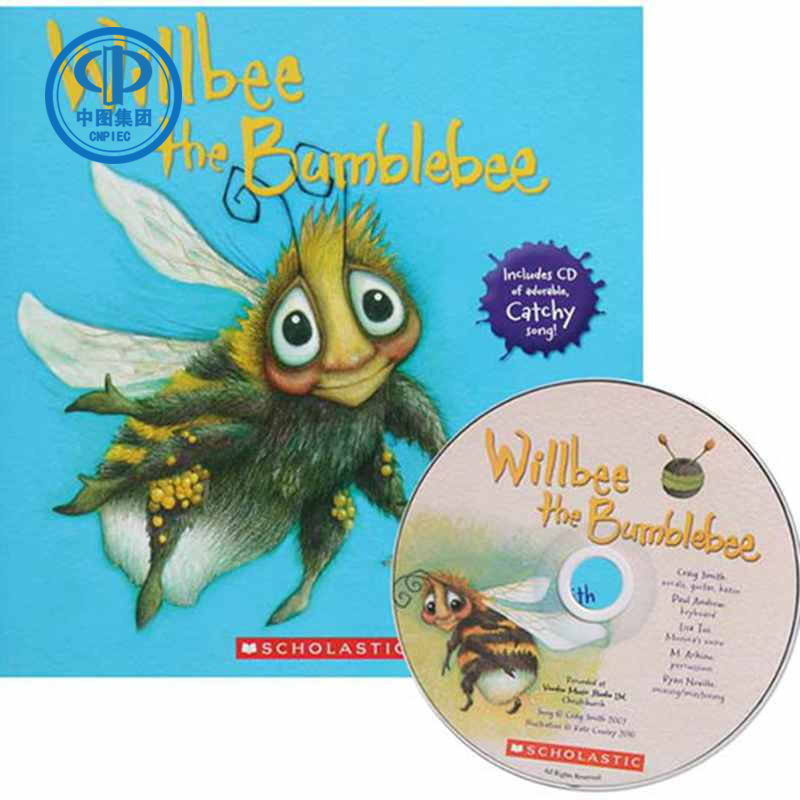 【英文原版】Willbee the Bumblebee（附原版CD） 儿童绘本图画书 - 图2