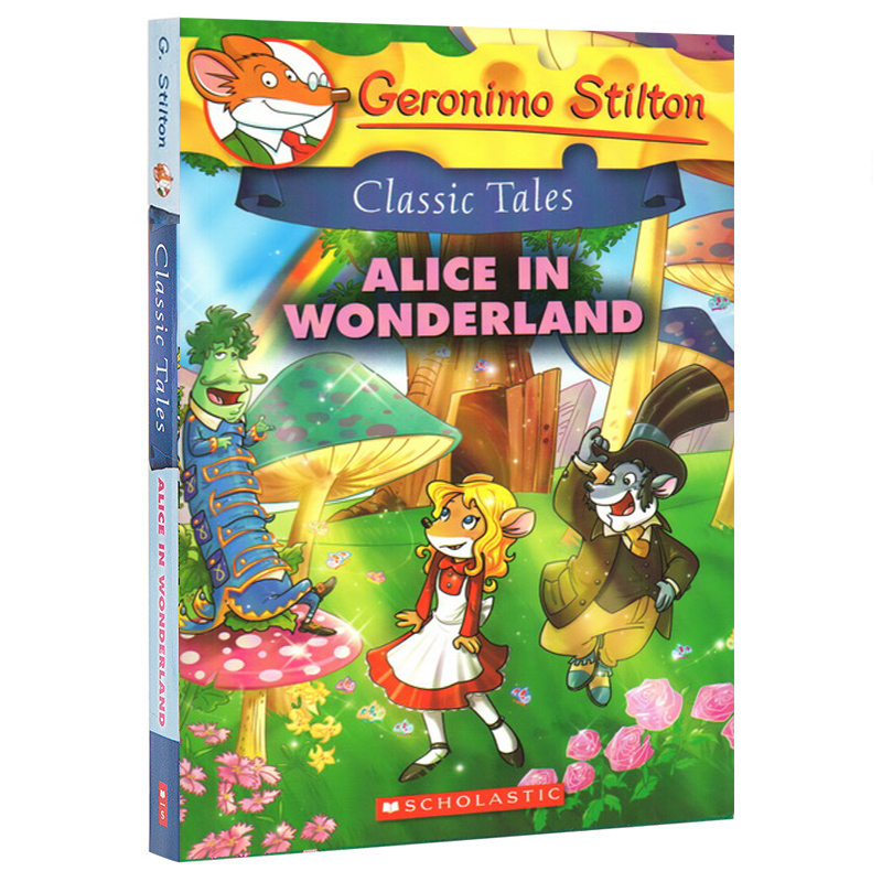 老鼠记者英文原版 Geronimo Stilton Classic 10册经典小说 全彩版英文原版 儿童课外读物桥梁章节书海底两万里 地心游记 金银岛 - 图2