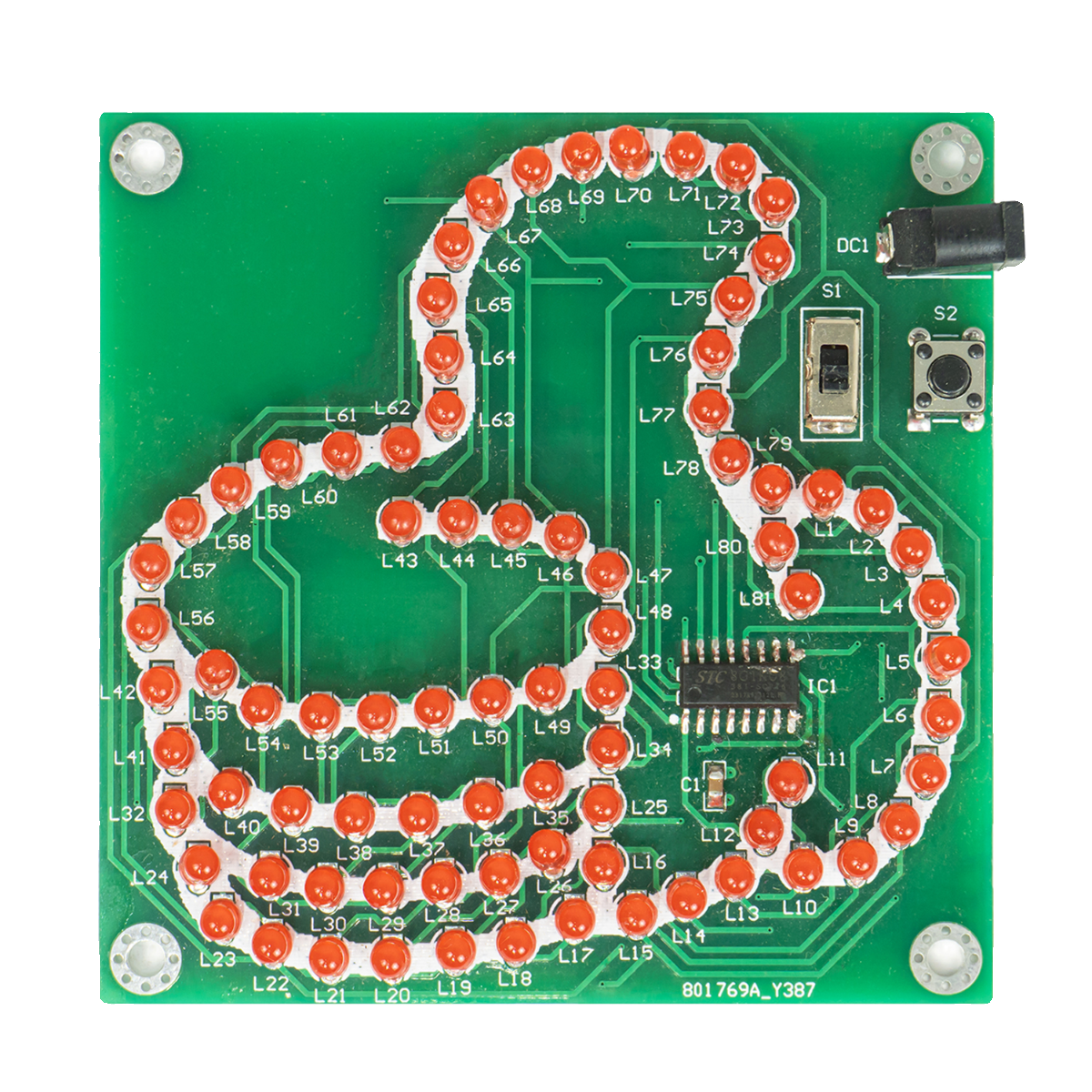 81LED拇指灯牌流水灯套件趣味单片机制作焊接练习电路板TJ-56-681,淘宝优惠券,粉丝福利购,淘宝优惠卷