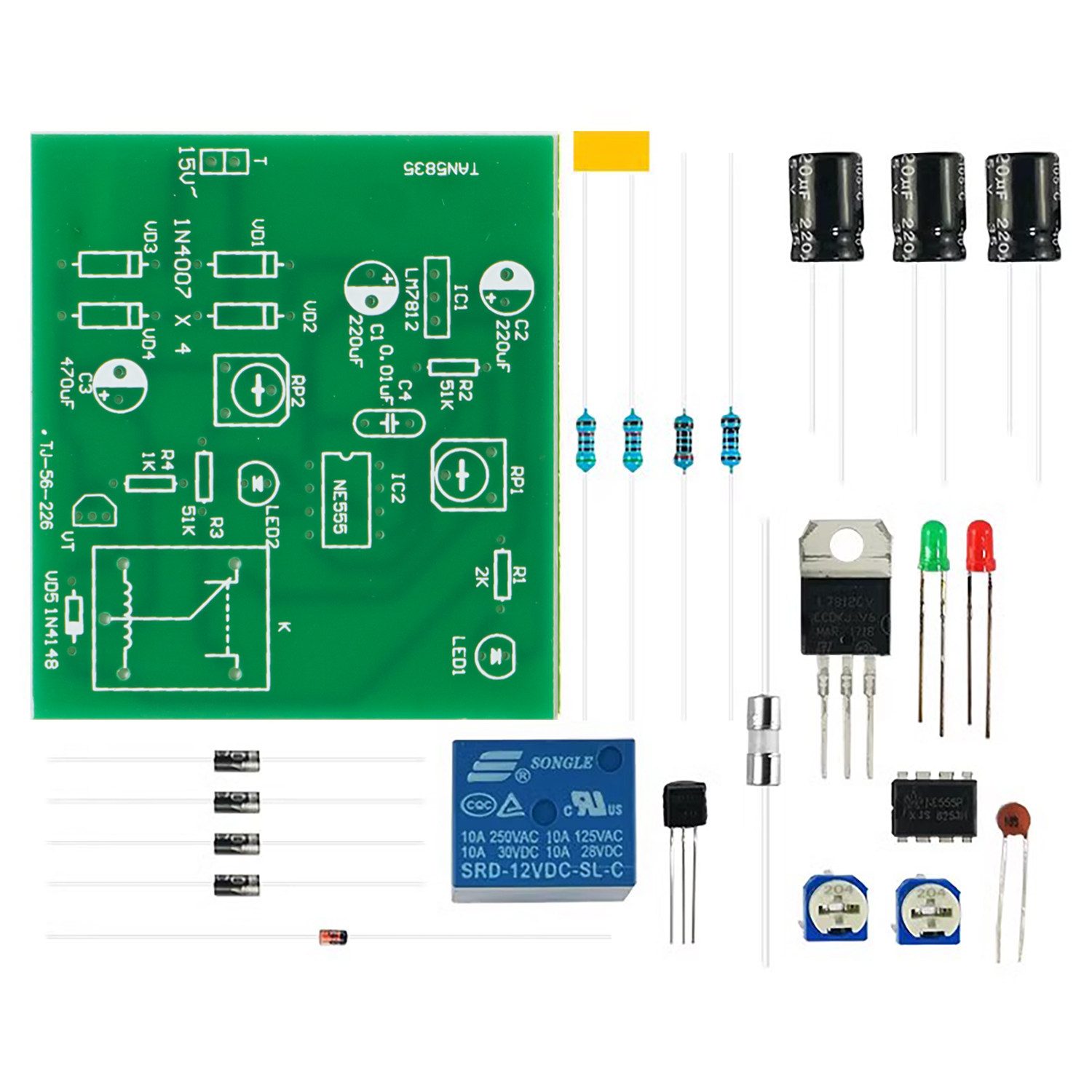河北2009~2022年对口单招电子技能高考焊接练习套件电路组装实训,淘宝优惠券,粉丝福利购,淘宝优惠卷