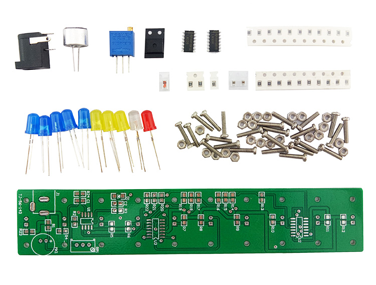 声控水晶柱套件音乐频谱电子制作DIY焊接练习组装电路板TJ-56-143 - 图1