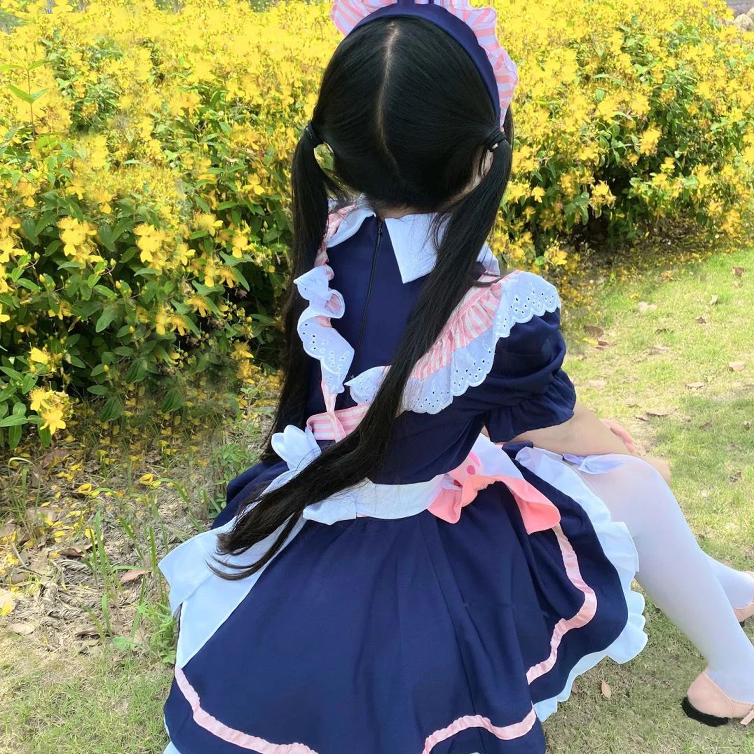 日系女仆装伪娘cosplay男扮女装大佬公主裙cd变装性感连衣裙可爱-图2