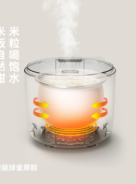 olayks陶瓷釉锅多功能家用电饭煲
