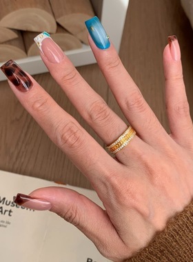 中古宽版麦穗双排钻戒指