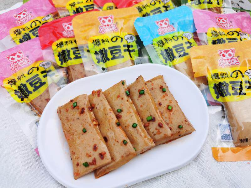q弹手磨豆干休闲小零食麻辣豆腐干 妙妙笑豆腐干