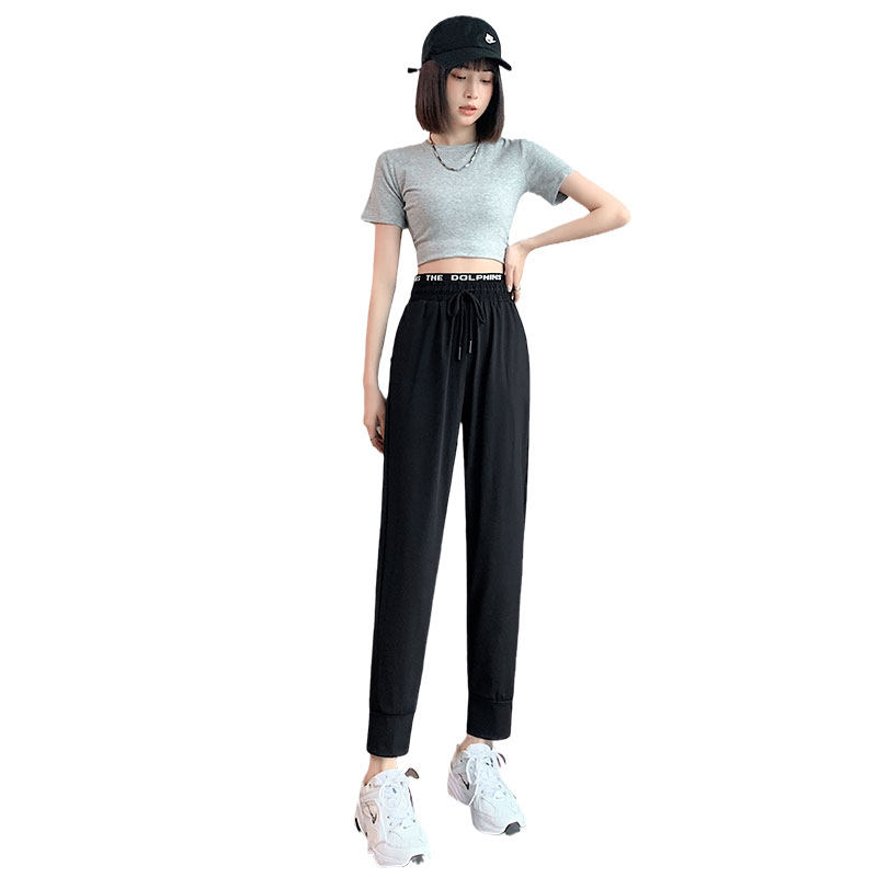 冰丝速干裤女裤夏季休闲九分运动裤 AGOCODE休闲裤