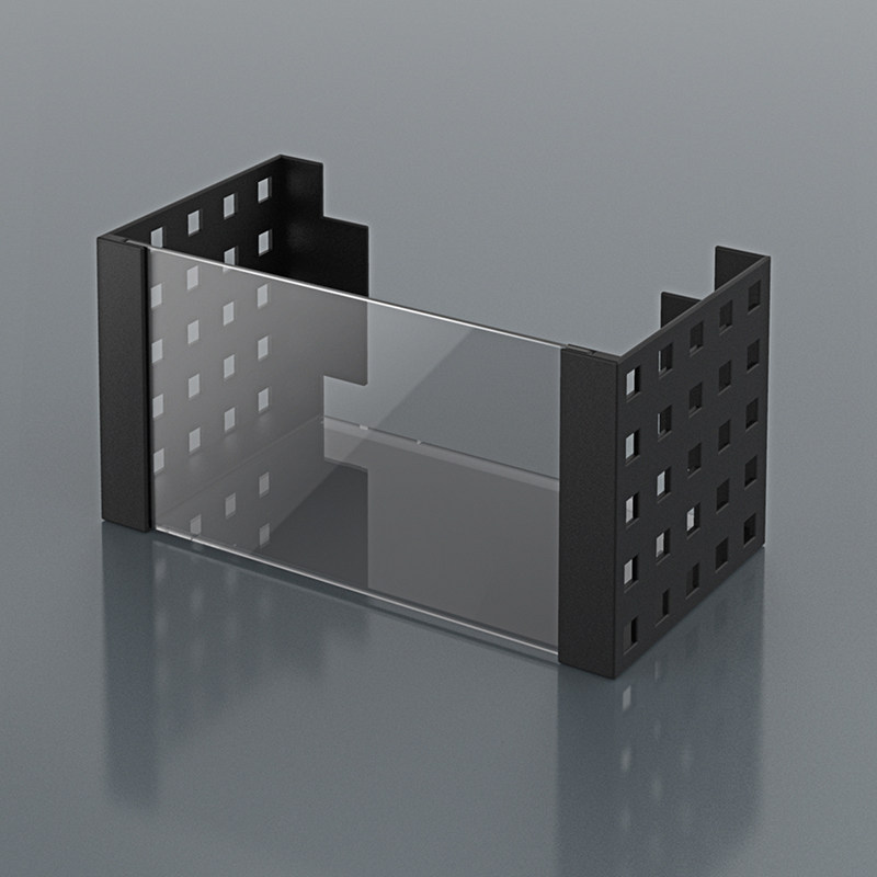Dormitory storage and organization punch-free transparent box