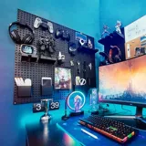 Пещерная панель на стенах Стена хранения хранения, игровой рабочий стол с творческим декоративным ручным каркасом DIY пластик