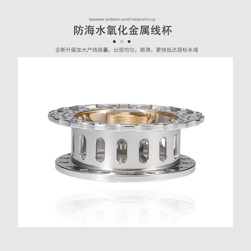 欧贝丝特SP60筏钓轮带泄力全金属微铅筏轮桥筏欧贝斯特海筏冰钓轮 - 图1
