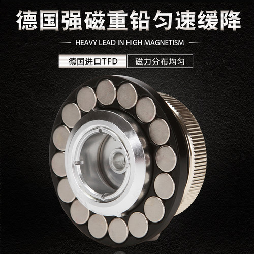 蚁王筏轮RD-6CM筏钓轮全金属带泄力数显磁力缓降微铅轮筏竿套装 - 图1