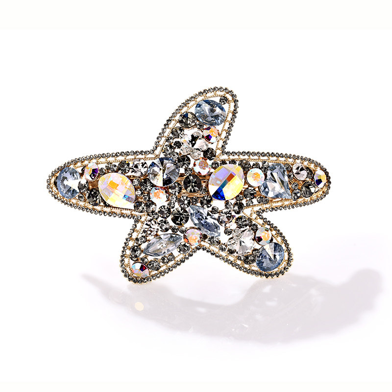 施华水晶高端定制款大号发夹发顶夹 兰彩妮饰品发饰