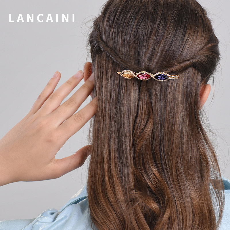 施华水晶高端定制韩国2021年边夹 兰彩妮饰品发饰