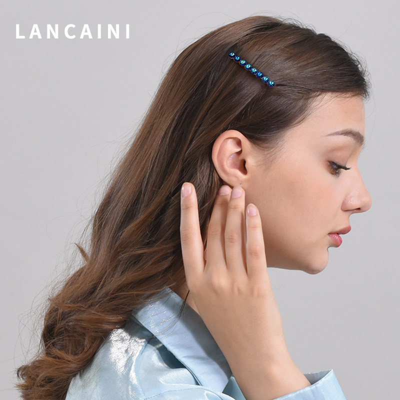 施华水晶高端定制韩国2021年鸭嘴夹 兰彩妮饰品发饰