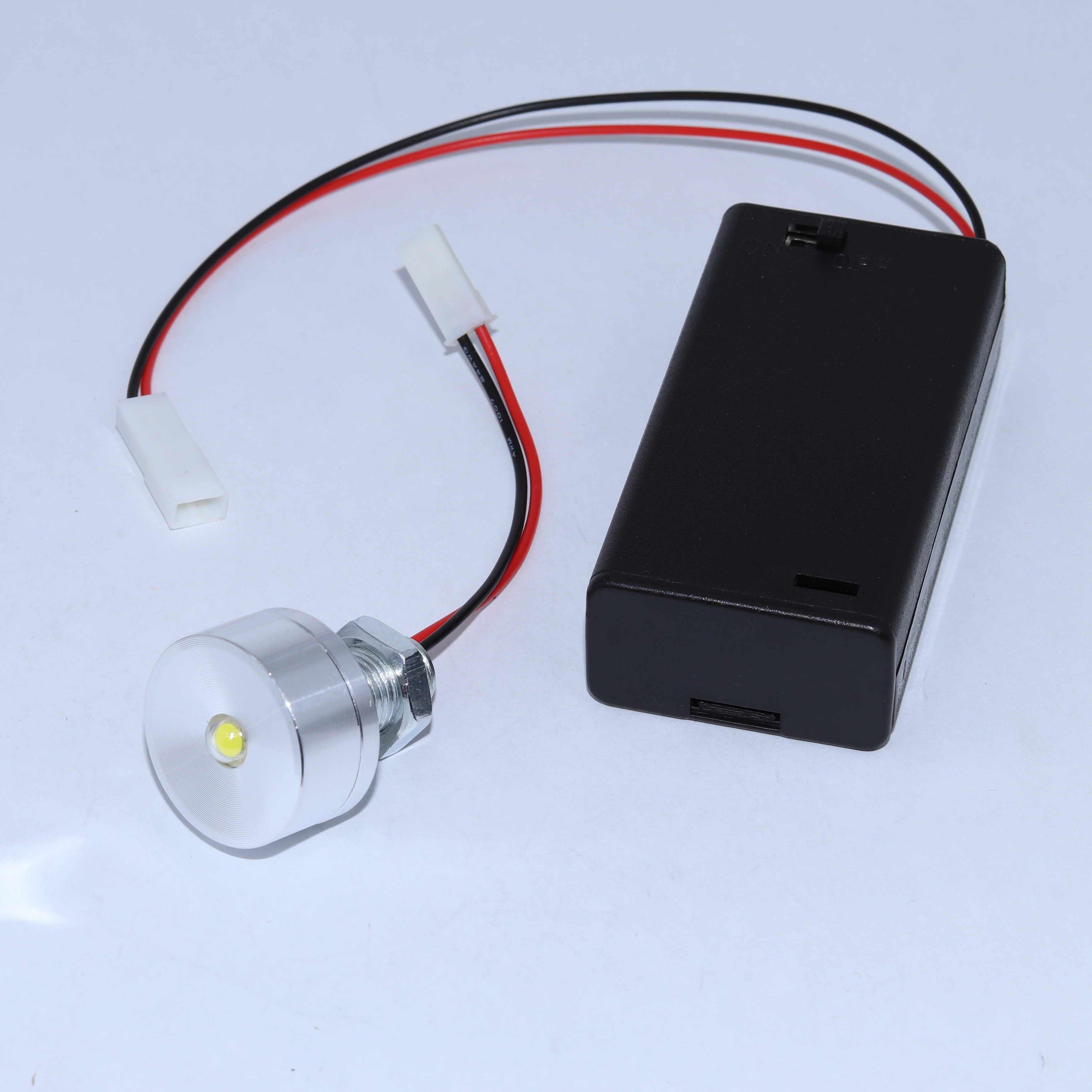 3WLED电池灯泡3VLED灯珠创意小夜灯灯笼模型手工迷你小灯泡带开关 - 图0