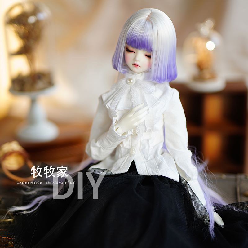 星海刺月bjd VOLKS SD DDMDD1/31/4梨花头水母头修脸手改毛假毛发 - 图2