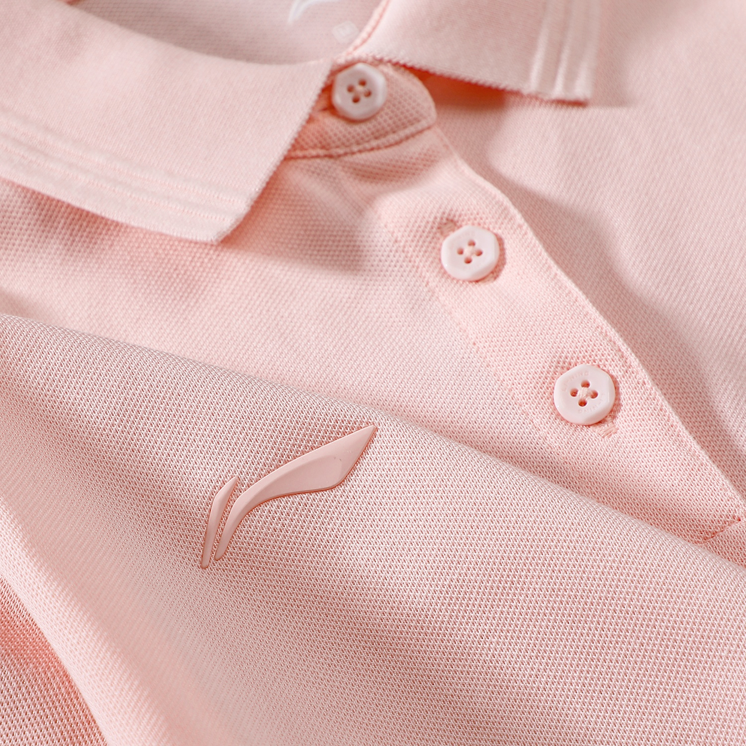 李宁短袖T恤2025春季新品健身系列女子翻领百搭半袖POLO衫APLU198 - 图1