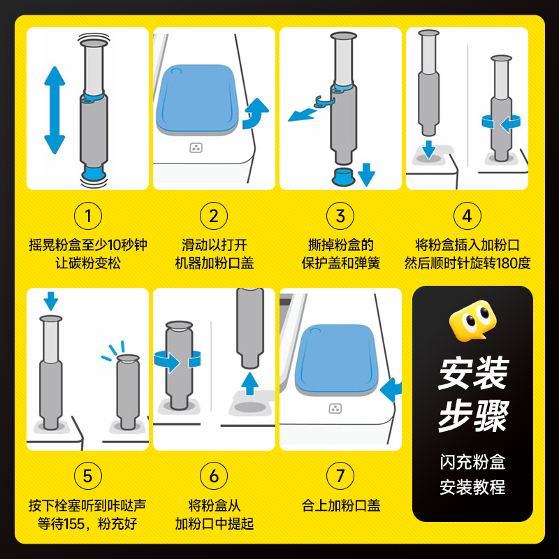 适用惠普ns1005w粉盒1005c ns1020 1020a/w打印机硒鼓MFP1005A碳粉 w1108a d W1109A墨盒hp1020c闪充粉盒108a - 图2