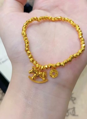 2026同款新款碎冰马上有钱小众手串生肖盘缠手链礼物