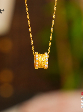 路路通精致中古轻奢小蛮高级项链蔷薇设计简约新款