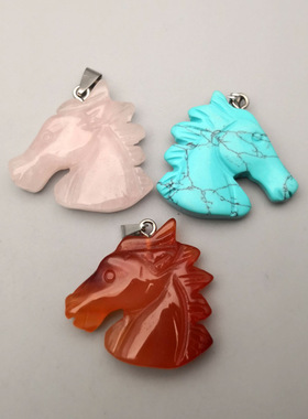 欧美天然项链饰品吊坠