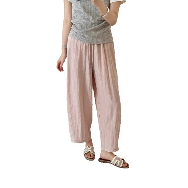 ກາງເກງ Tencel ວ່າງເກົ້າຈຸດກວ້າງຂາສໍາລັບແມ່ຍິງທີ່ມີຂະຫນາດນ້ອຍກເລ່