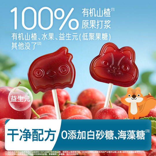 禾泱泱宝宝山楂棒 儿童零食水果条 无添加海藻糖赠婴幼儿辅食