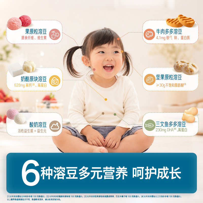禾泱泱坚果原粒宝宝零食无添加白砂糖儿童坚果核桃榛子营养溶溶豆