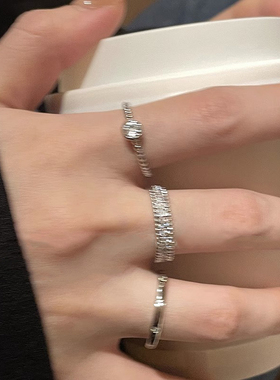 高级感三件套戒指女精致简约