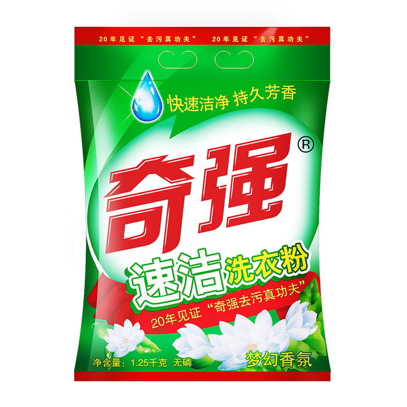 奇强速洁1.25 kg*3家庭装洗衣粉 keon奇强南风洗衣粉