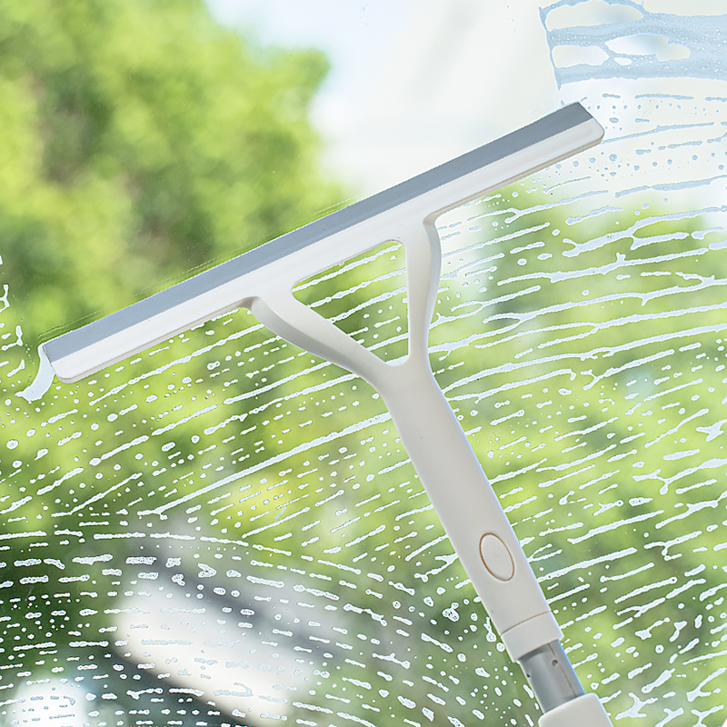 可伸缩长柄擦玻璃清洁神器家用浴室窗户刮地面瓷砖刮水器保洁专用 - 图0