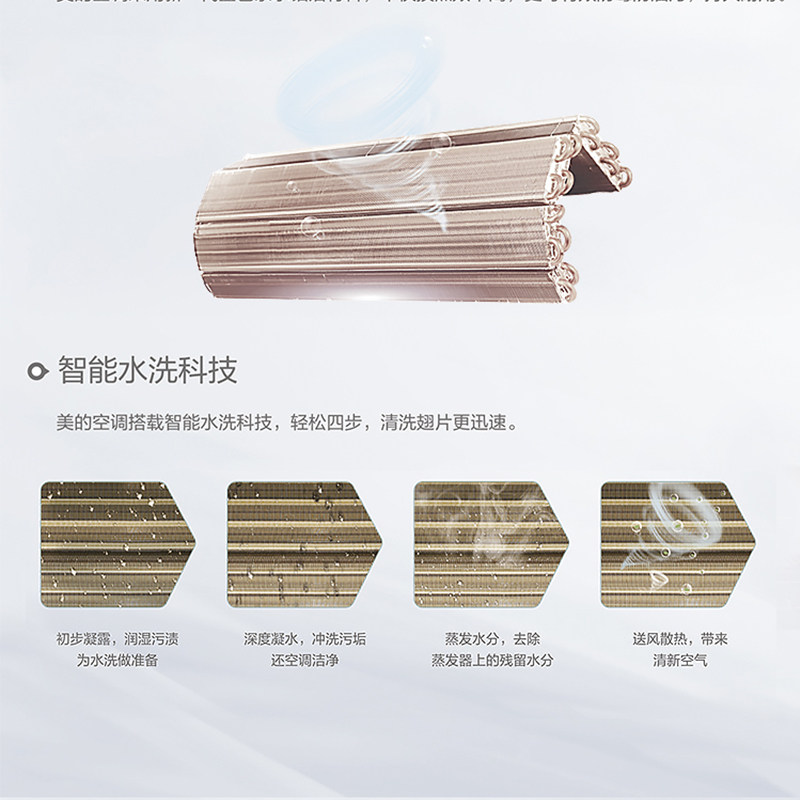 美的新能效(3)小白鲨冷暖空调 midea美的三创空调