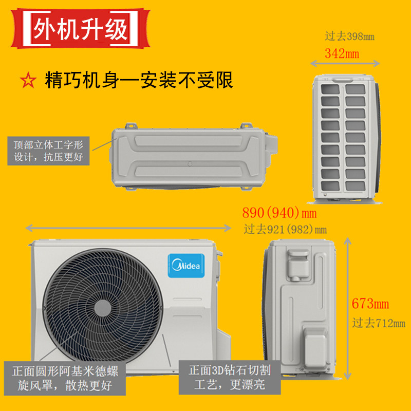 美的m刻72yb300(1)大3匹柜机 midea美的三创空调