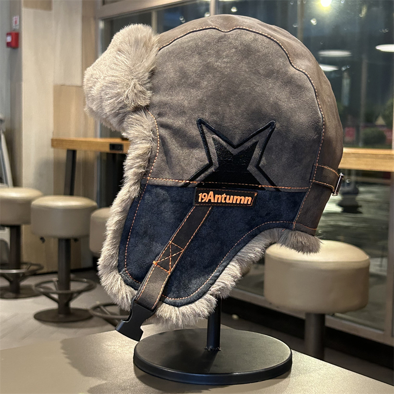 雷锋帽男女冬季加绒加厚保暖骑行护耳帽东北户外防风滑雪飞行员帽 - 图0