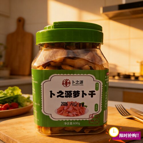 卜之源常州特产卜源萝卜干五香辣味桶装萝卜条下饭菜咸菜腌萝卜 - 图2