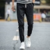 Quần nam phiên bản Hàn Quốc theo xu hướng của phần mỏng mới overalls nam hoang dã Quần legging bó sát thể thao sinh viên chín điểm giải trí - Quần mỏng quần thể dục Quần mỏng