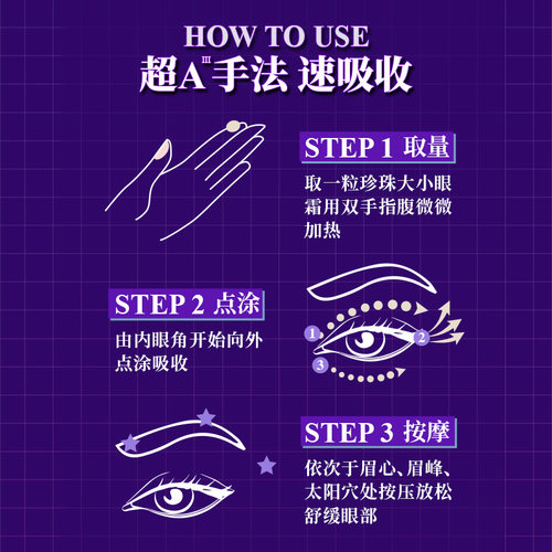 [官方正品]科颜氏紫玻A眼霜淡纹黑眼圈眼袋抗皱紧致护肤品 - 图3