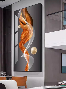玄关楼梯装饰画挂画抽象建议